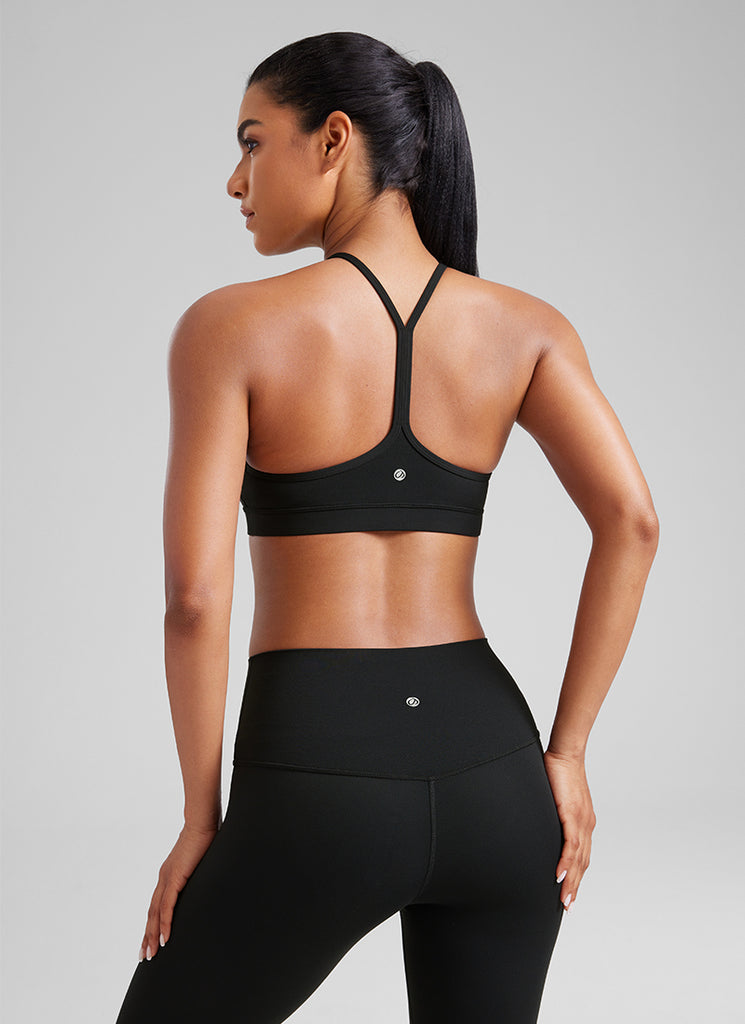 CRZ YOGA Butterluxe Sujetador Deportivo con Espalda en Y para Mujer Negro
