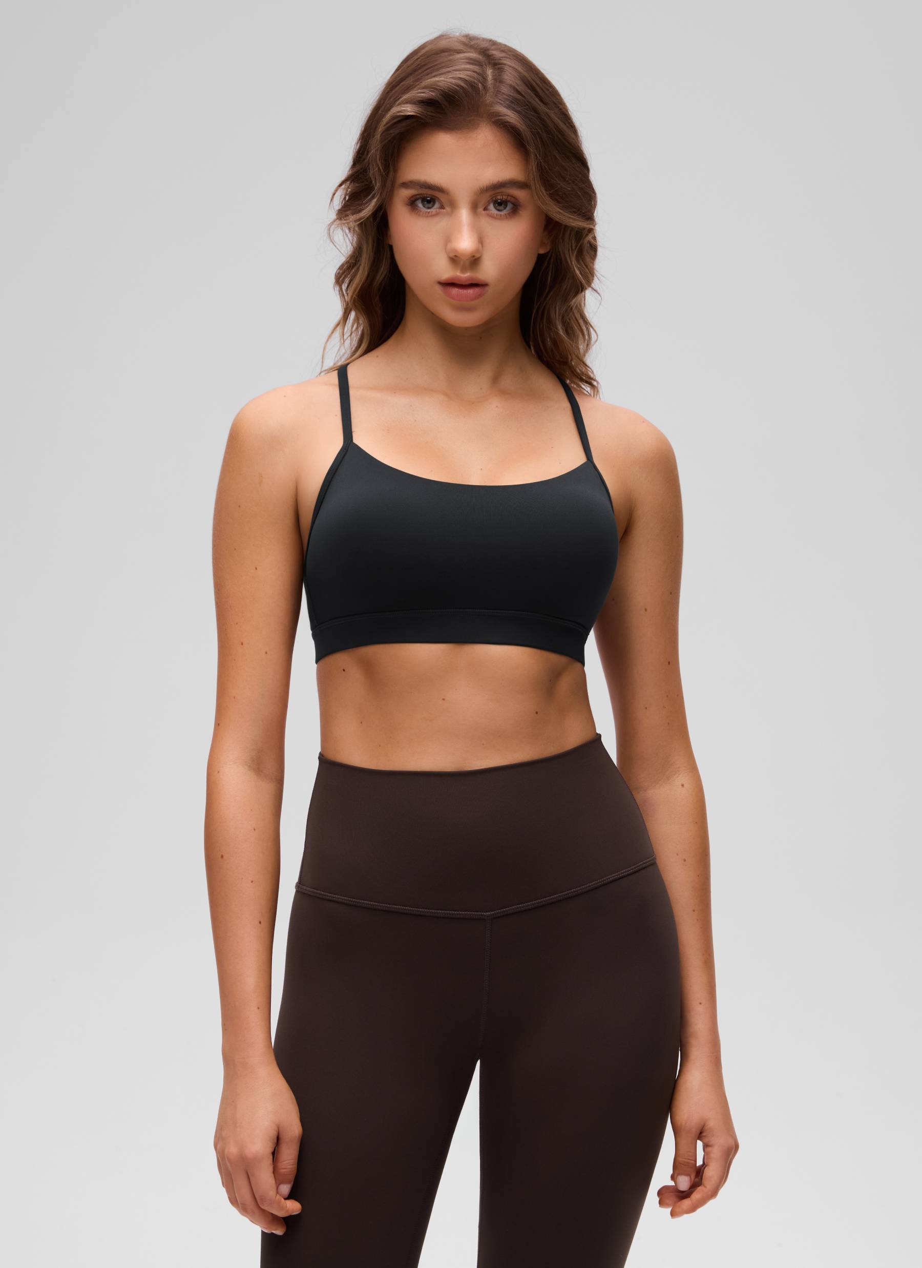 CRZ YOGA Butterluxe Sujetador Deportivo con Espalda en Y para Mujer Negro