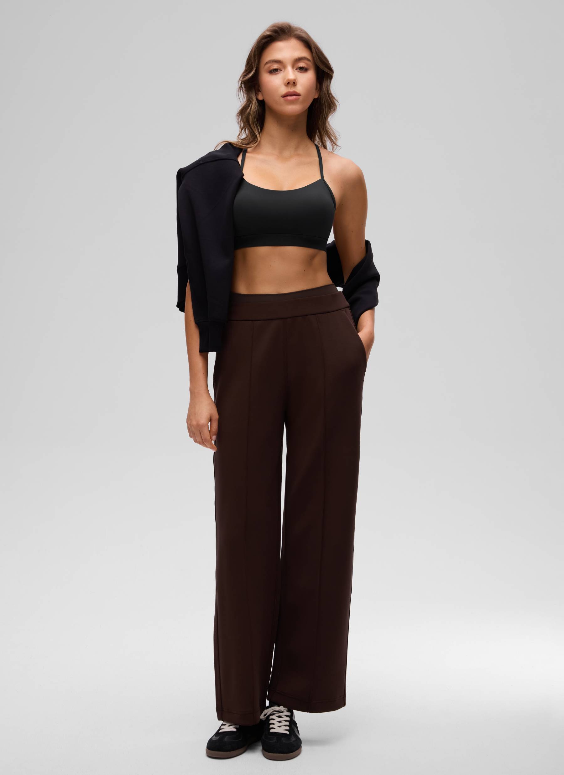 CRZ YOGA Butterluxe Sujetador Deportivo con Espalda en Y para Mujer Negro