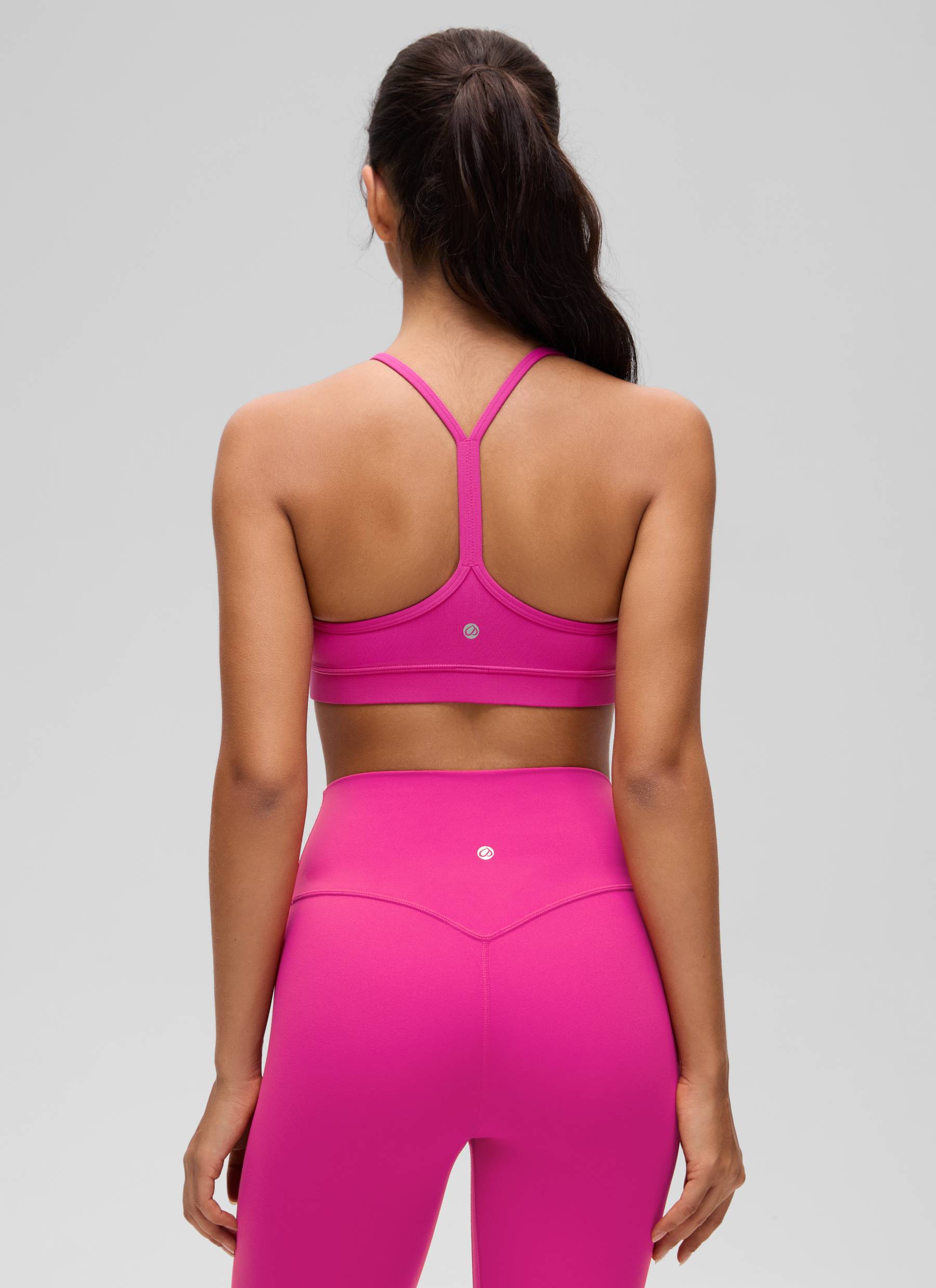 CRZ YOGA Butterluxe Sujetador Deportivo con Espalda en Y para Mujer Púrpura Hibisco