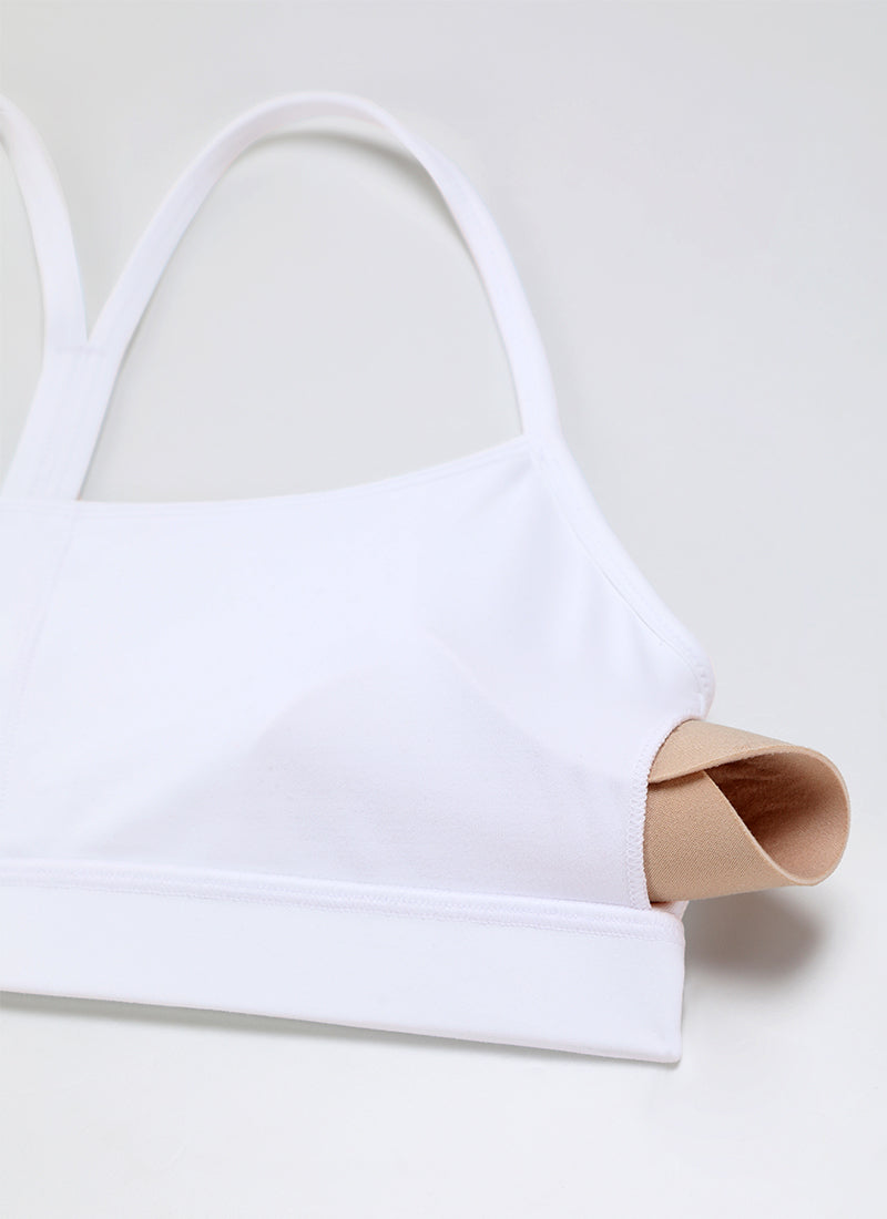 CRZ YOGA Butterluxe Sujetador Deportivo con Espalda en Y para Mujer blanco