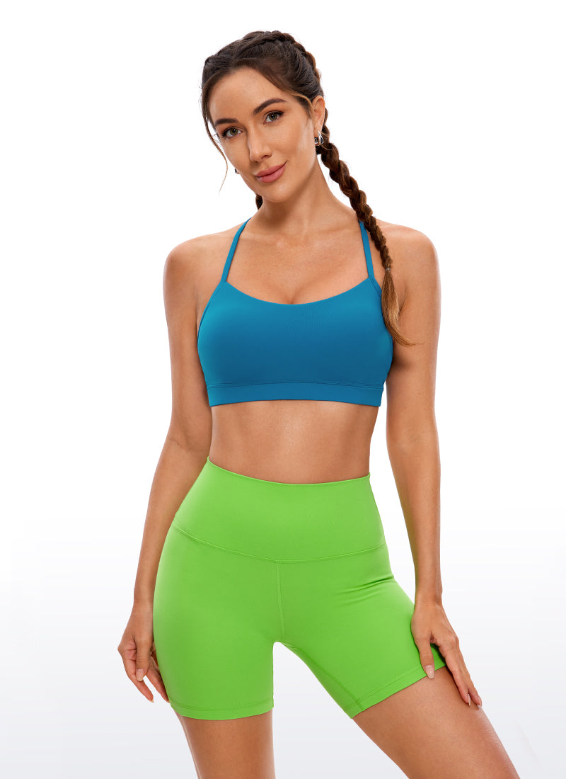 CRZ YOGA Butterluxe Sujetador Deportivo con Espalda en Y para Mujer Azul supersónico