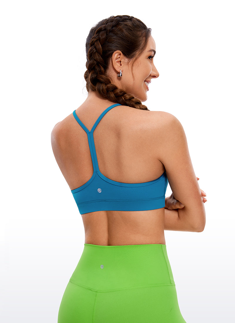 CRZ YOGA Butterluxe Sujetador Deportivo con Espalda en Y para Mujer Azul supersónico
