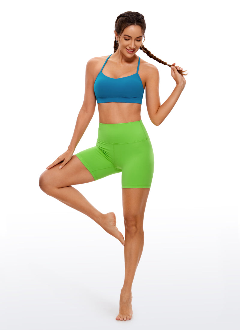 CRZ YOGA Butterluxe Sujetador Deportivo con Espalda en Y para Mujer Azul supersónico