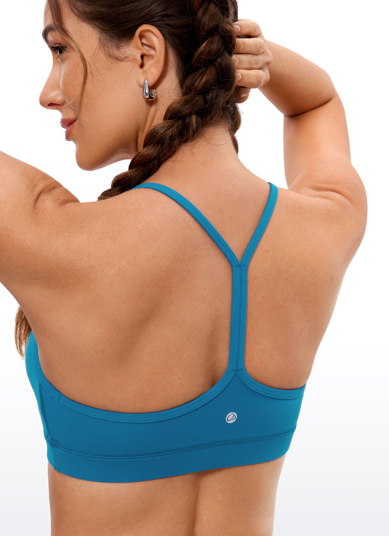 CRZ YOGA Butterluxe Sujetador Deportivo con Espalda en Y para Mujer Azul supersónico