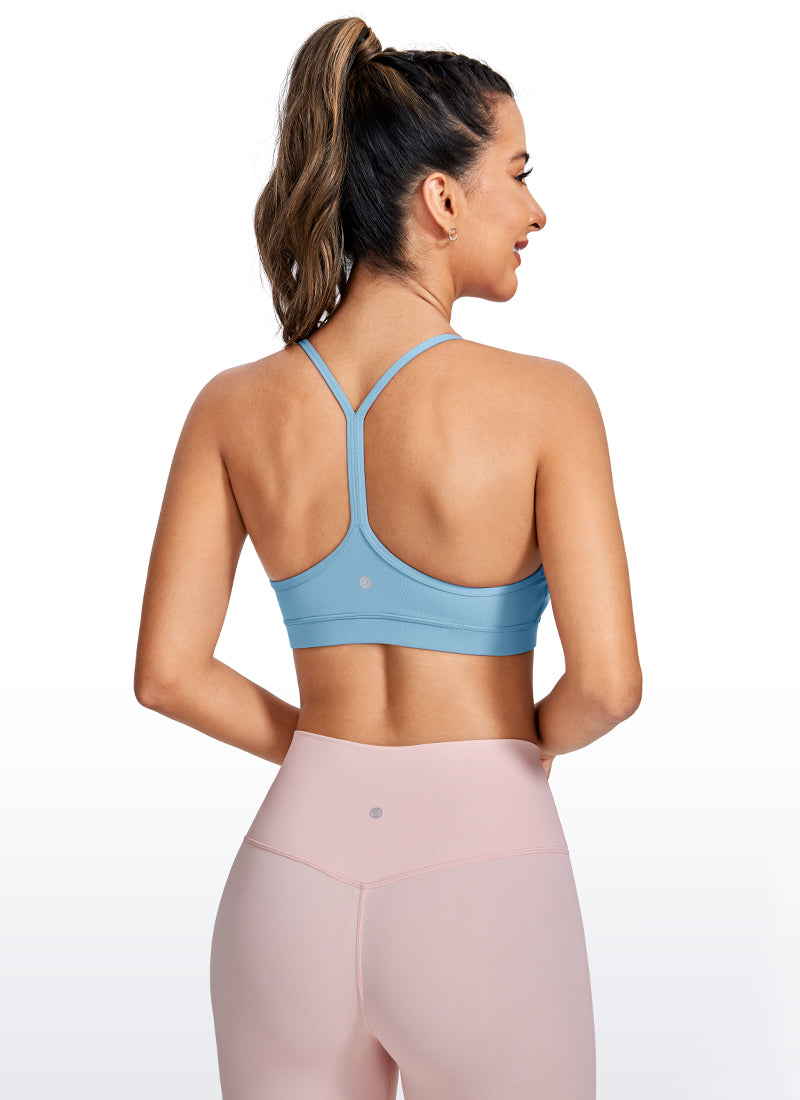 CRZ YOGA Butterluxe Sujetador Deportivo con Espalda en Y para Mujer Azul puro