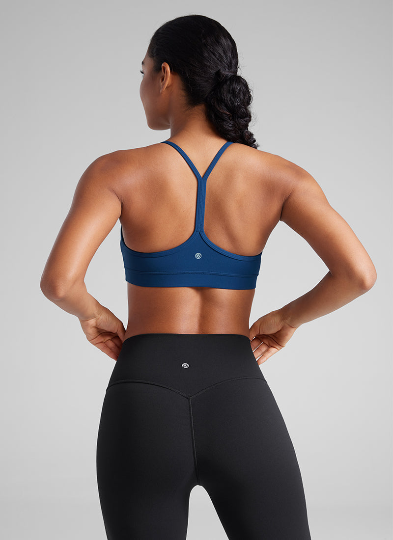 CRZ YOGA Butterluxe Sujetador Deportivo con Espalda en Y para Mujer MARFIL FRANCÉS