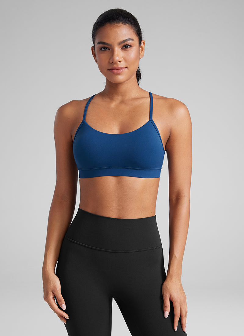 CRZ YOGA Butterluxe Sujetador Deportivo con Espalda en Y para Mujer MARFIL FRANCÉS