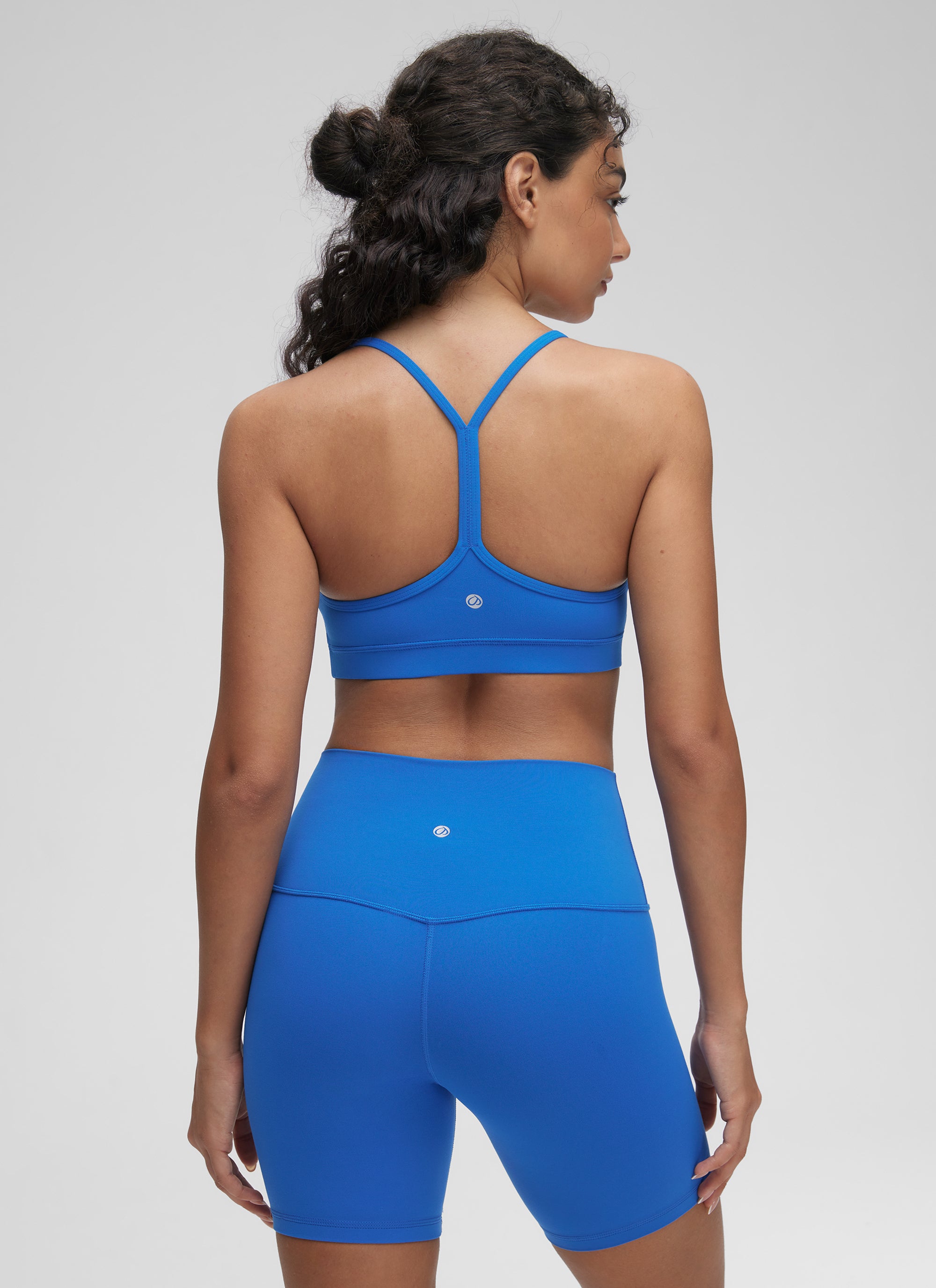 CRZ YOGA Butterluxe Sujetador Deportivo con Espalda en Y para Mujer Azul Destello