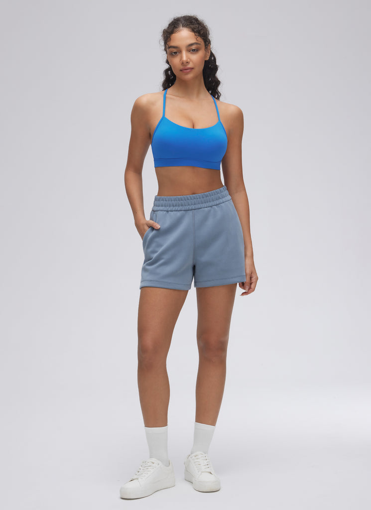 CRZ YOGA Butterluxe Sujetador Deportivo con Espalda en Y para Mujer Azul Destello