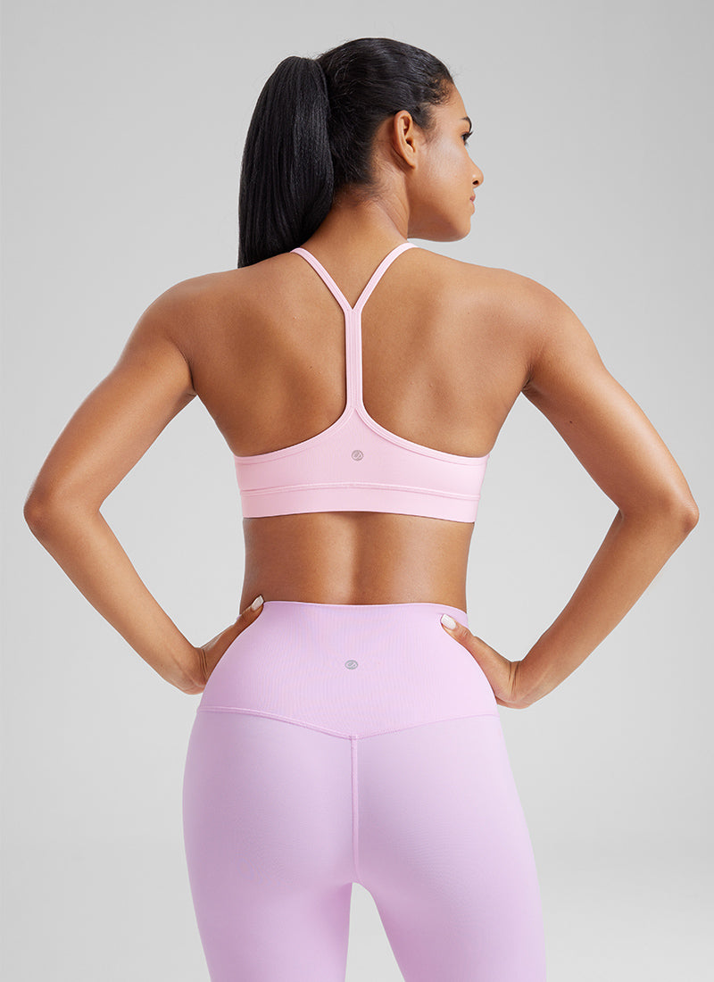 CRZ YOGA Butterluxe Sujetador Deportivo con Espalda en Y para Mujer Peonía Rosa