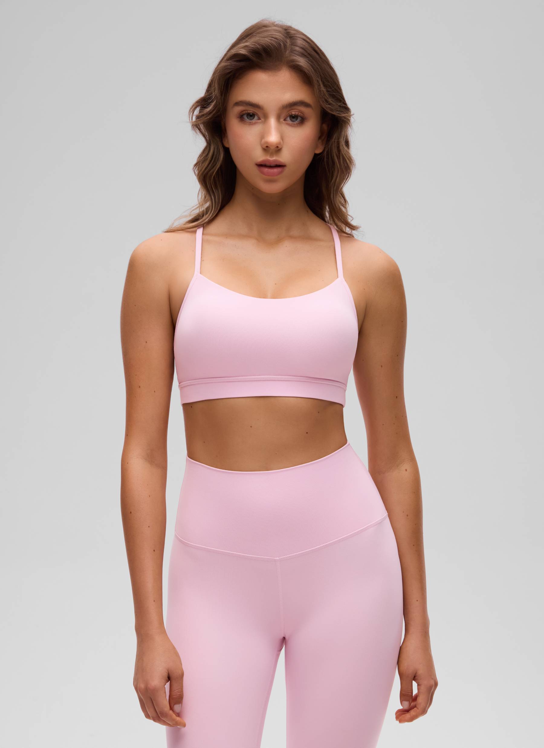 CRZ YOGA Butterluxe Sujetador Deportivo con Espalda en Y para Mujer Peonía Rosa