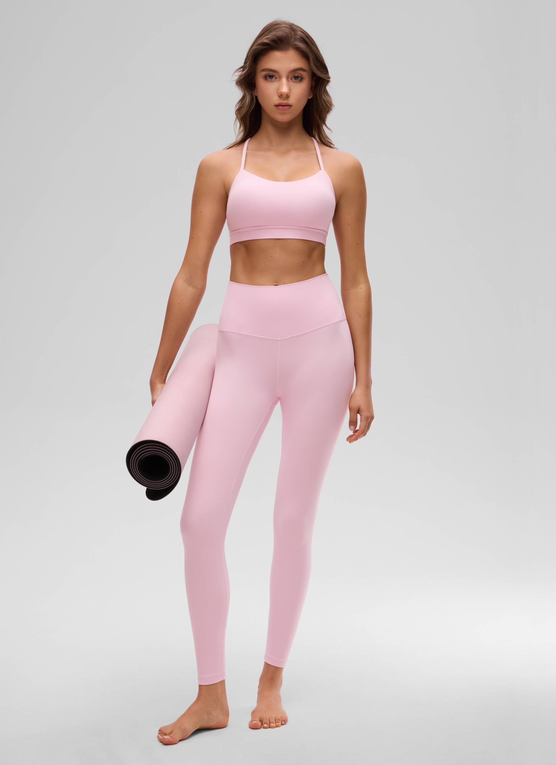 CRZ YOGA Butterluxe Sujetador Deportivo con Espalda en Y para Mujer Peonía Rosa