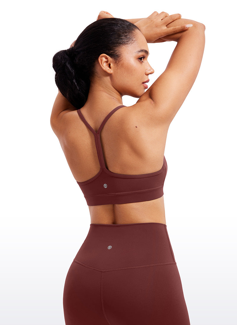 CRZ YOGA Butterluxe Sujetador Deportivo con Espalda en Y para Mujer Noctilucence Rojo