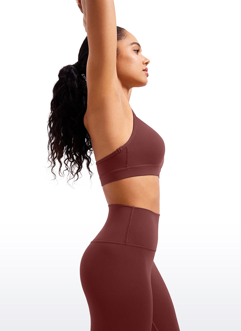 CRZ YOGA Butterluxe Sujetador Deportivo con Espalda en Y para Mujer Noctilucence Rojo