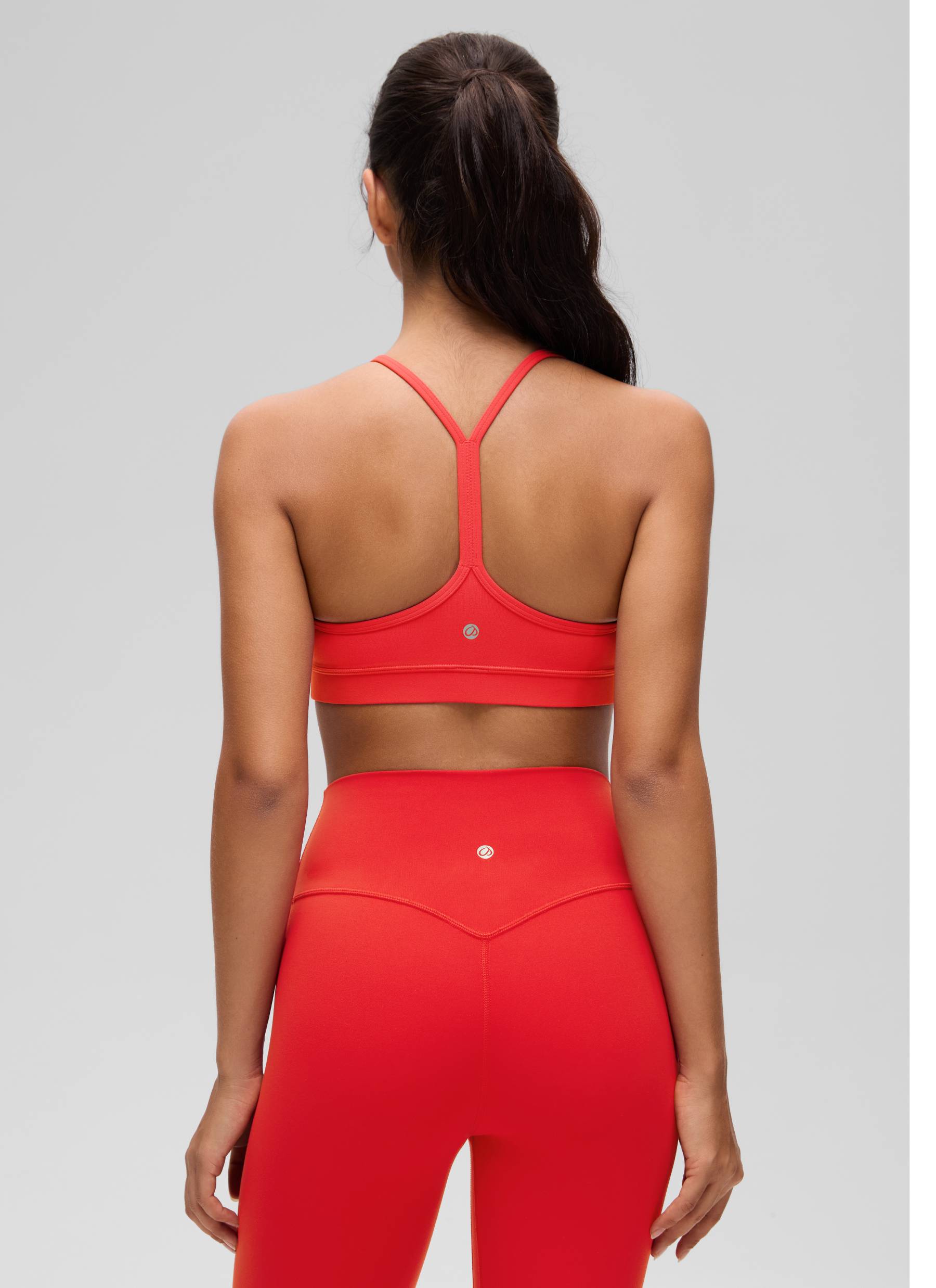 CRZ YOGA Butterluxe Sujetador Deportivo con Espalda en Y para Mujer Rojo Profundo