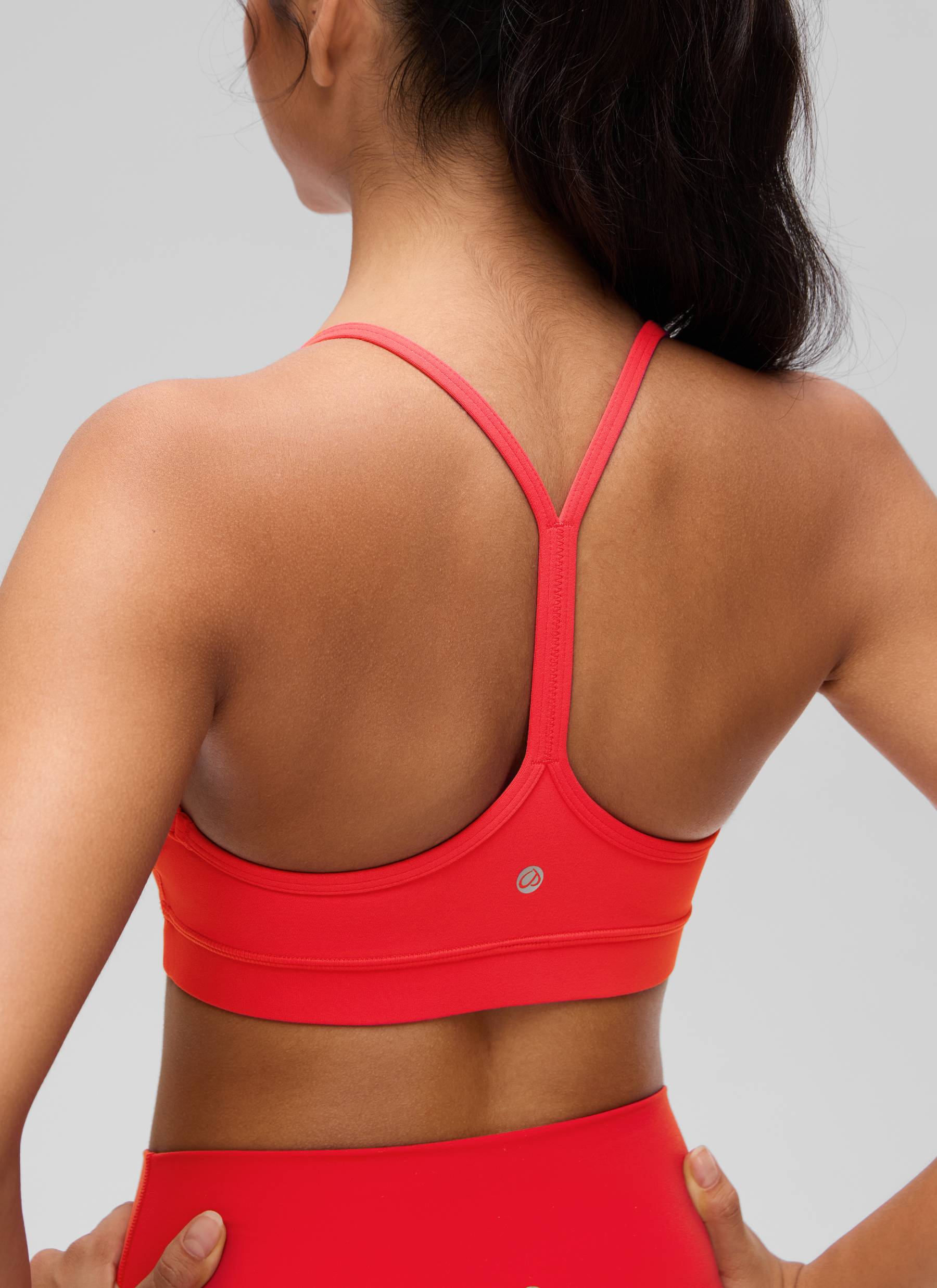 CRZ YOGA Butterluxe Sujetador Deportivo con Espalda en Y para Mujer Rojo Profundo