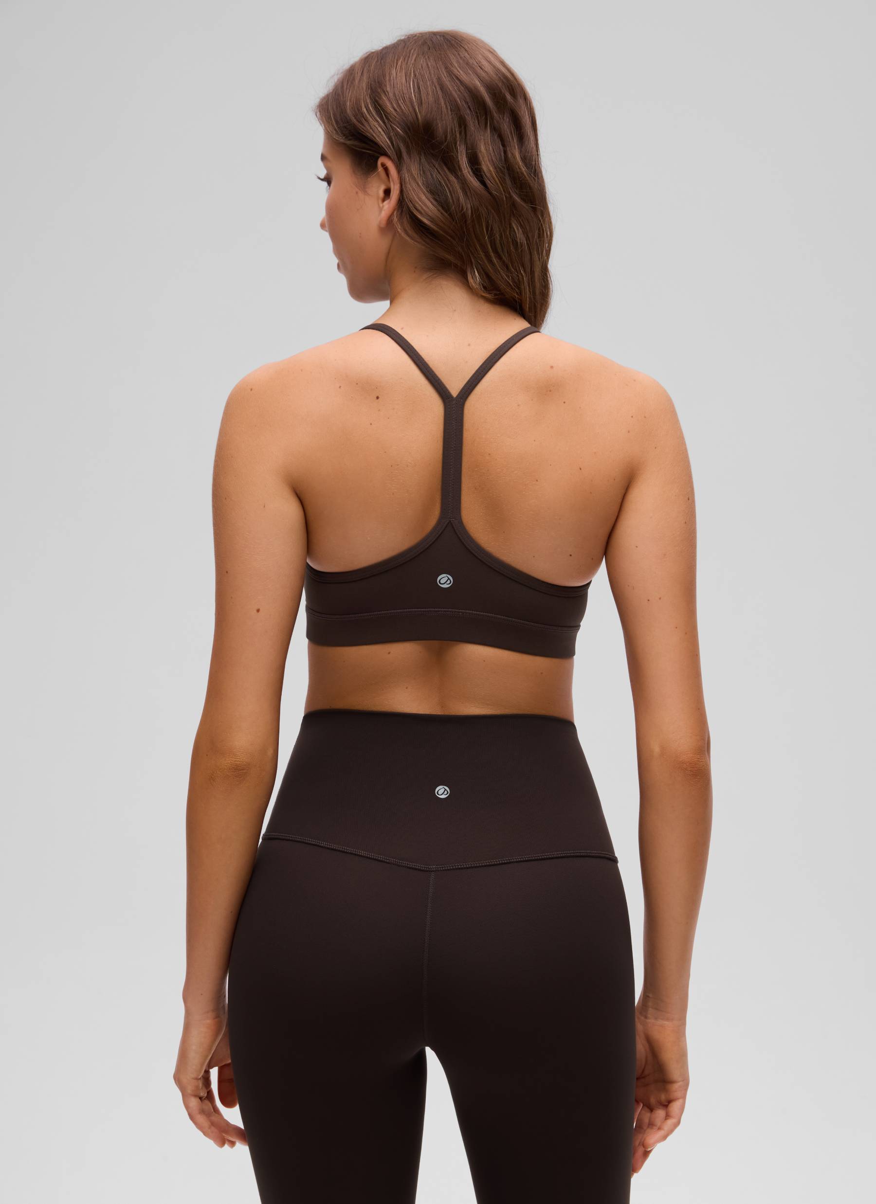 CRZ YOGA Butterluxe Sujetador Deportivo con Espalda en Y para Mujer Marrón Fudge Caliente