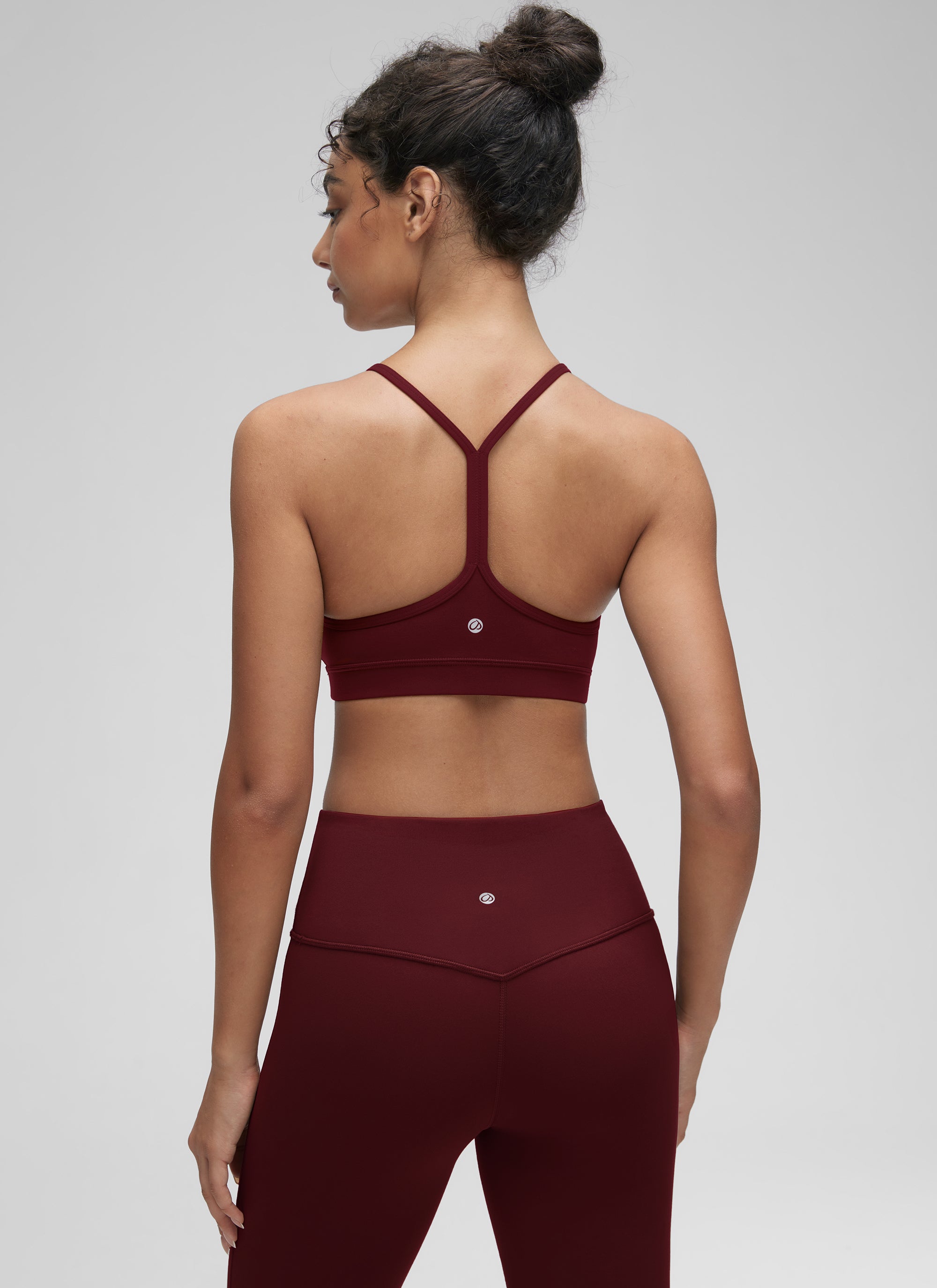 CRZ YOGA Butterluxe Sujetador Deportivo con Espalda en Y para Mujer Merlot Rojo