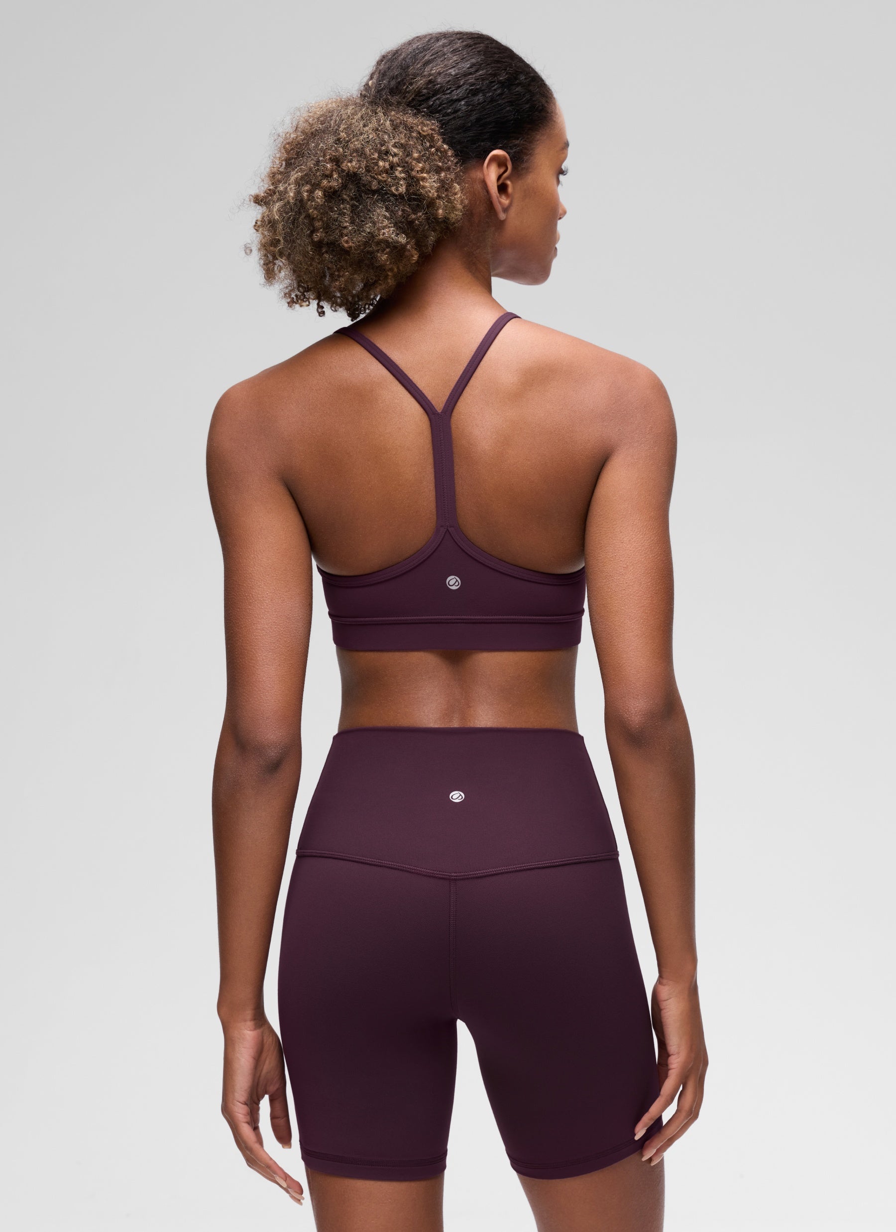 CRZ YOGA Butterluxe Sujetador Deportivo con Espalda en Y para Mujer Deep Purple