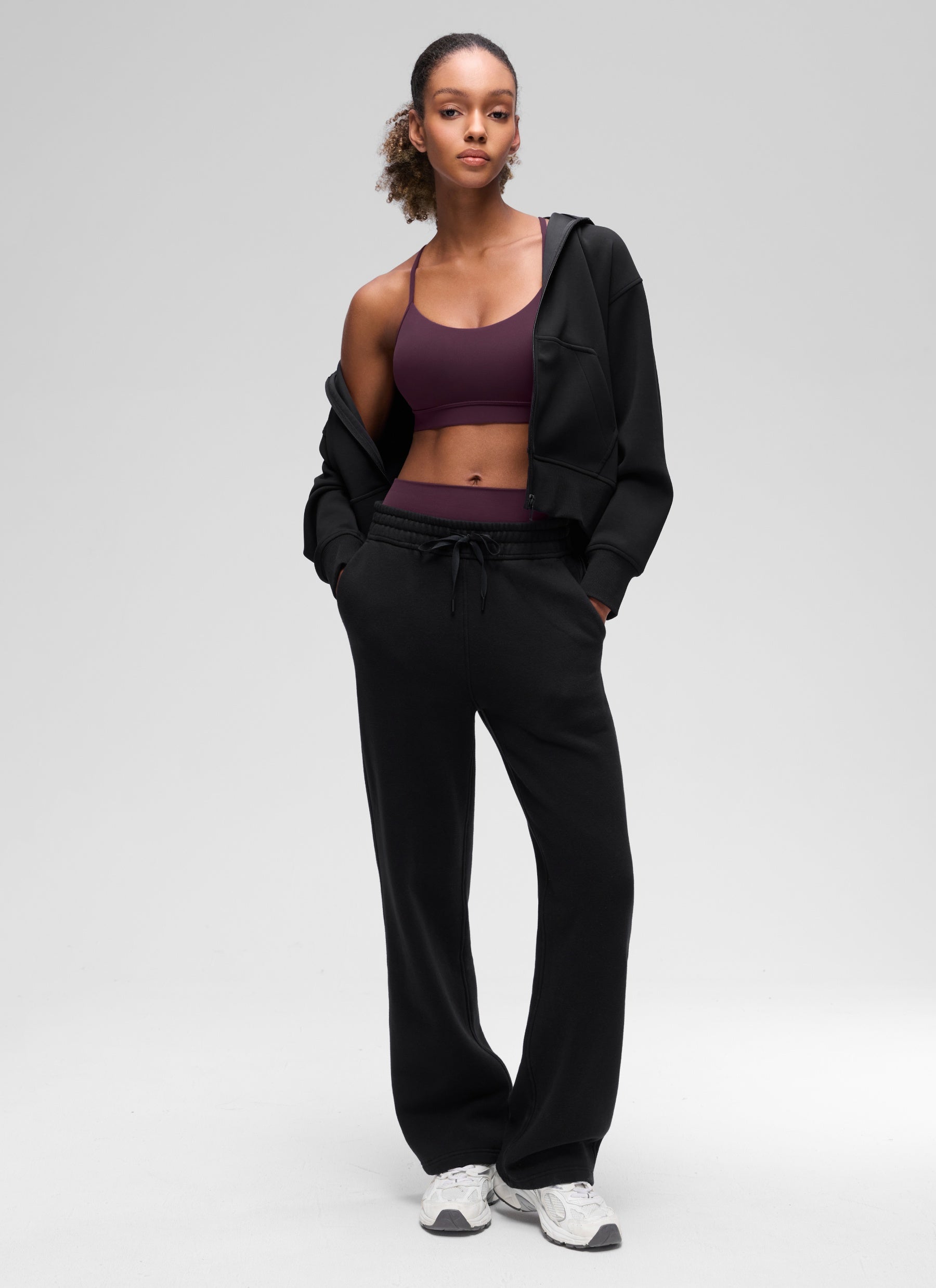 CRZ YOGA Butterluxe Sujetador Deportivo con Espalda en Y para Mujer Deep Purple