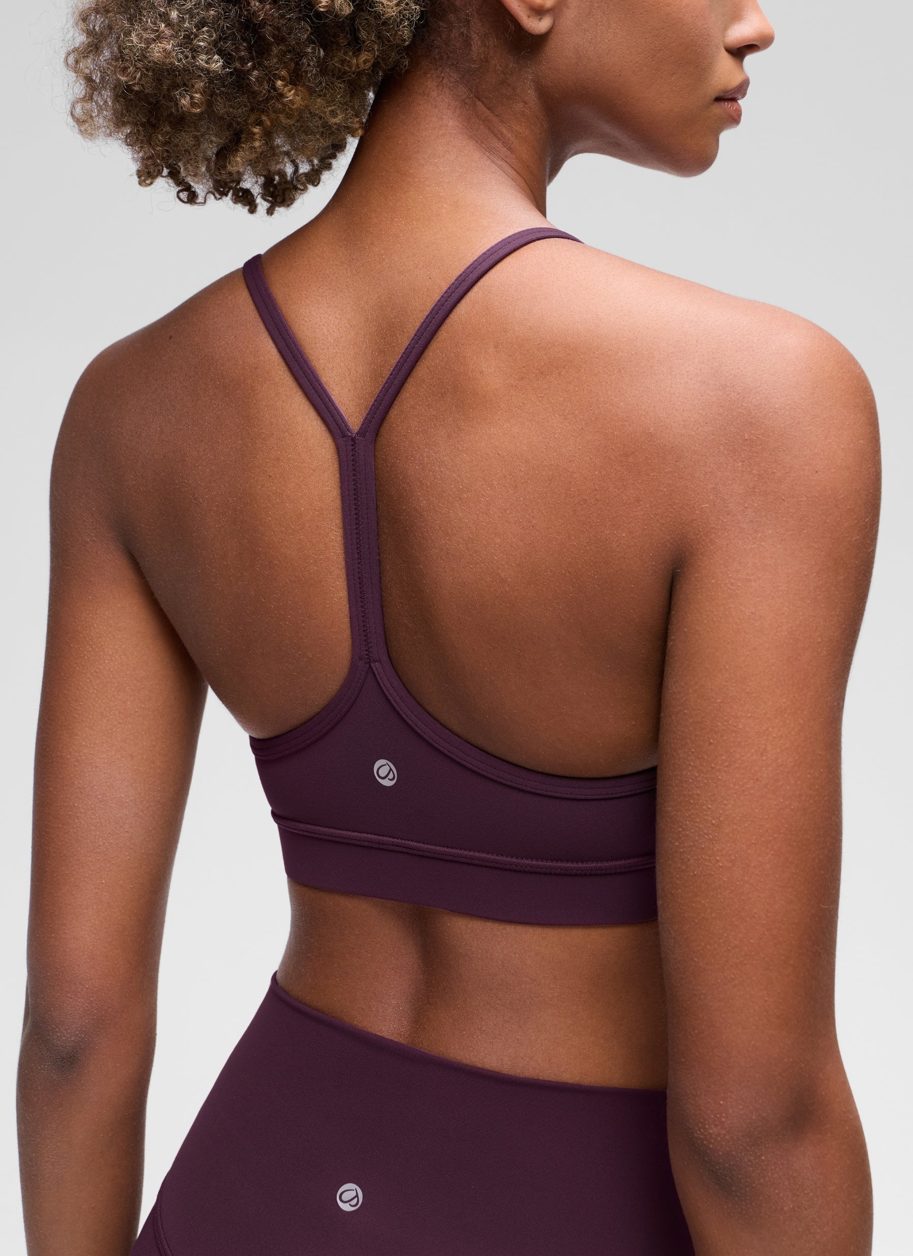 CRZ YOGA Butterluxe Sujetador Deportivo con Espalda en Y para Mujer Deep Purple