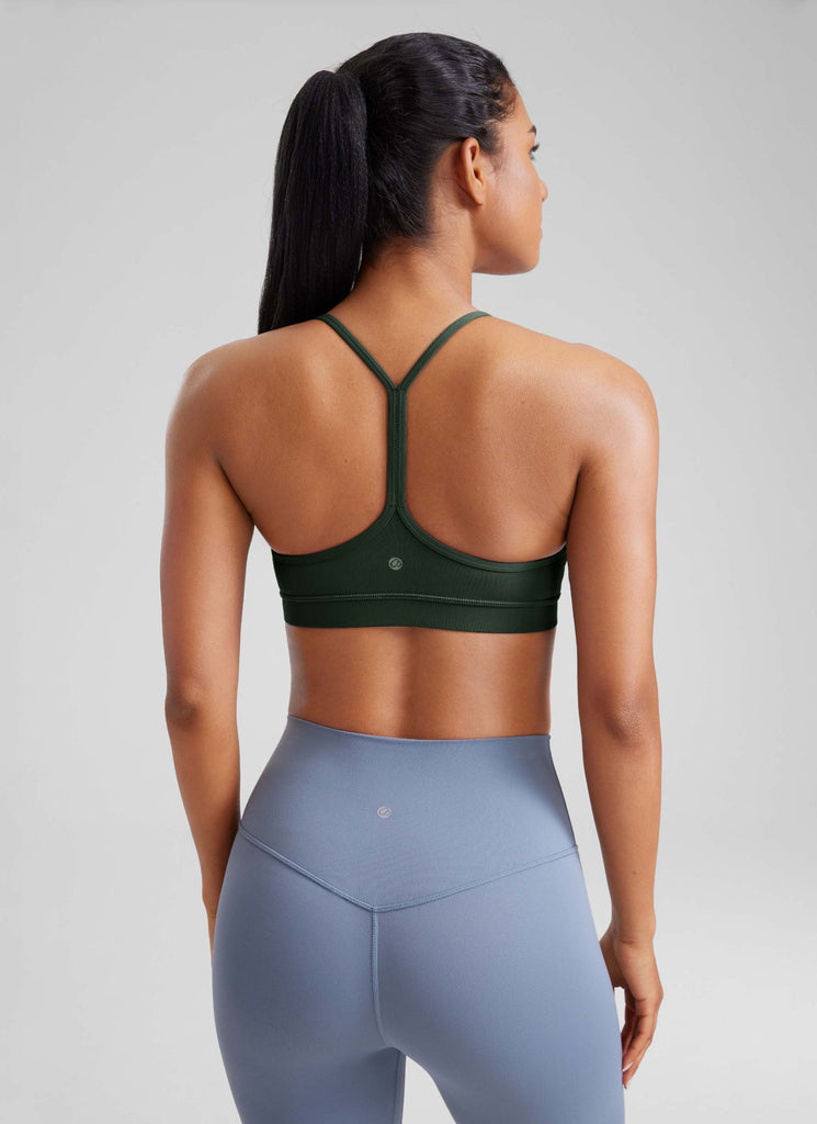 CRZ YOGA Butterluxe Sujetador Deportivo con Espalda en Y para Mujer Leyenda Verde