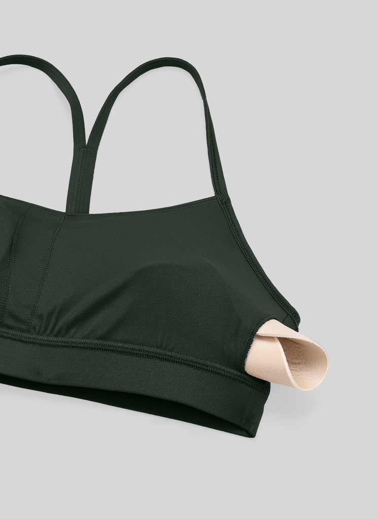 CRZ YOGA Butterluxe Sujetador Deportivo con Espalda en Y para Mujer Leyenda Verde