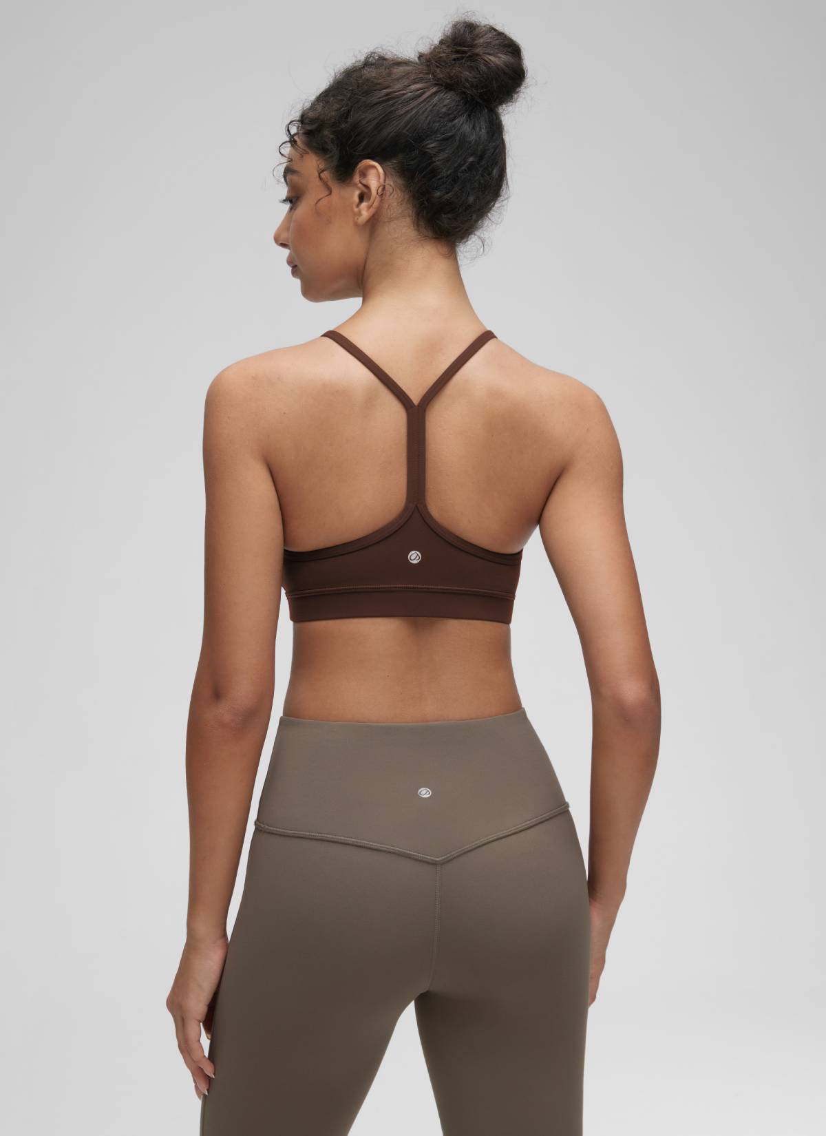 CRZ YOGA Butterluxe Sujetador Deportivo con Espalda en Y para Mujer Marrón Lava