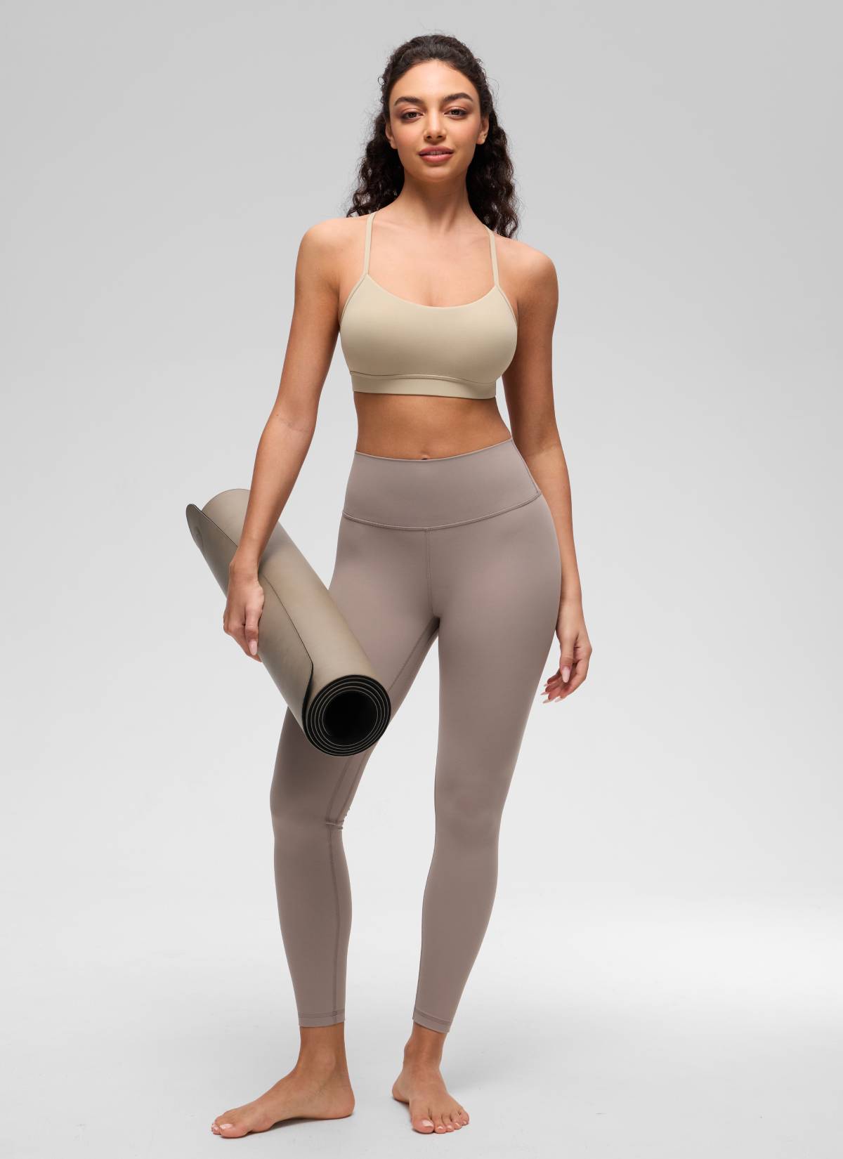 CRZ YOGA Butterluxe Sujetador Deportivo con Espalda en Y para Mujer Roble