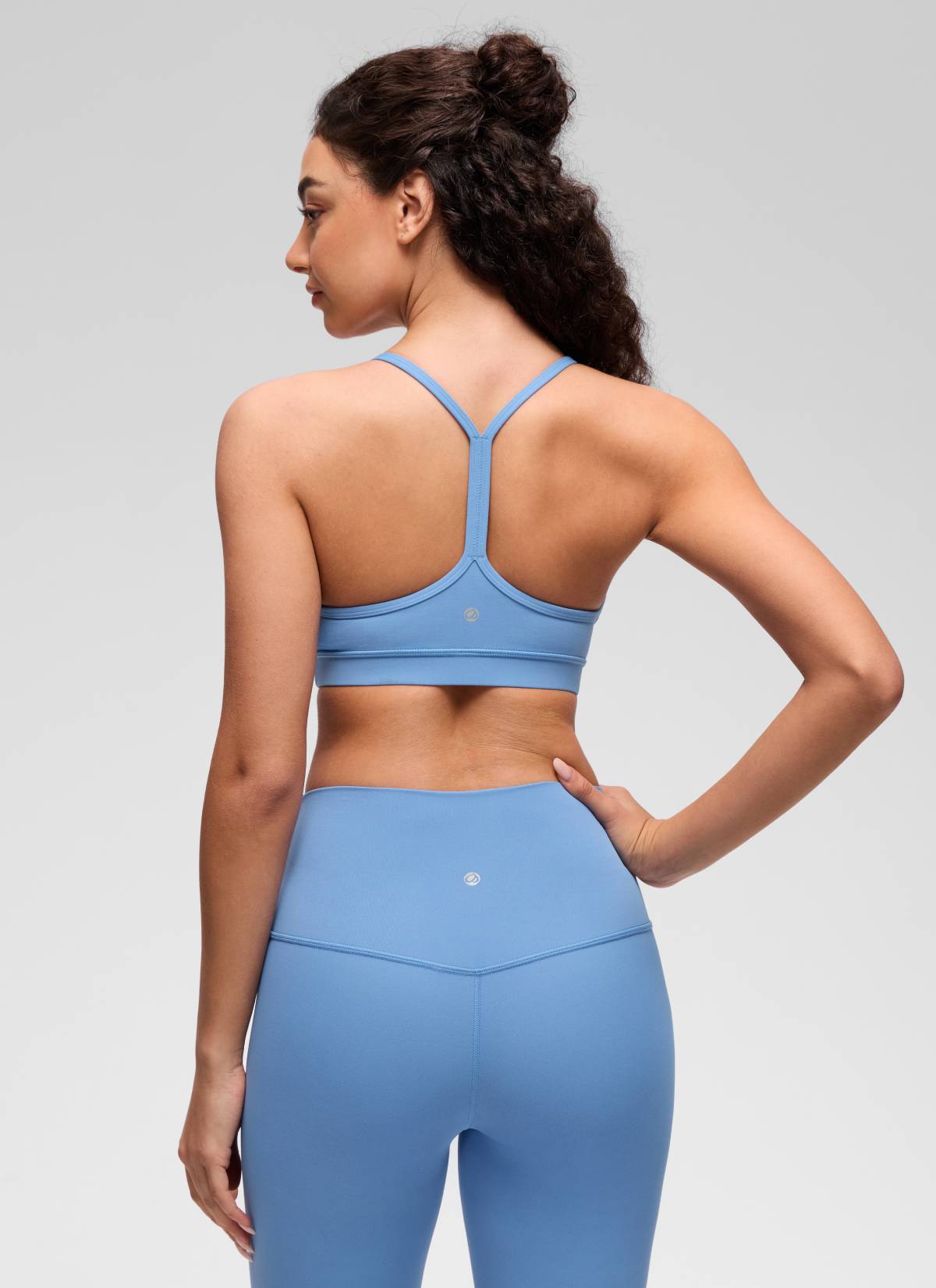 CRZ YOGA Butterluxe Sujetador Deportivo con Espalda en Y para Mujer Fiesta Azul