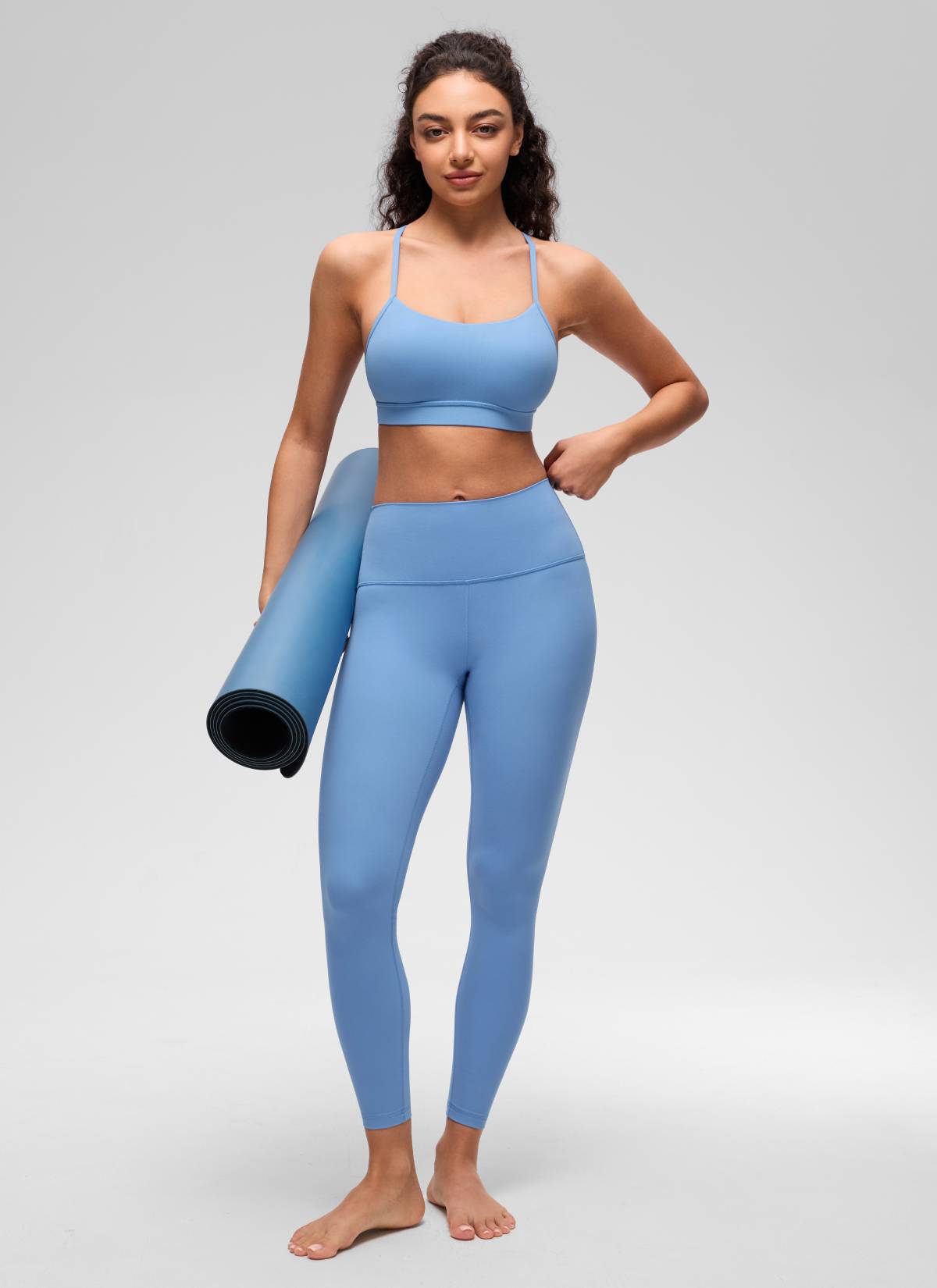 CRZ YOGA Butterluxe Sujetador Deportivo con Espalda en Y para Mujer Fiesta Azul