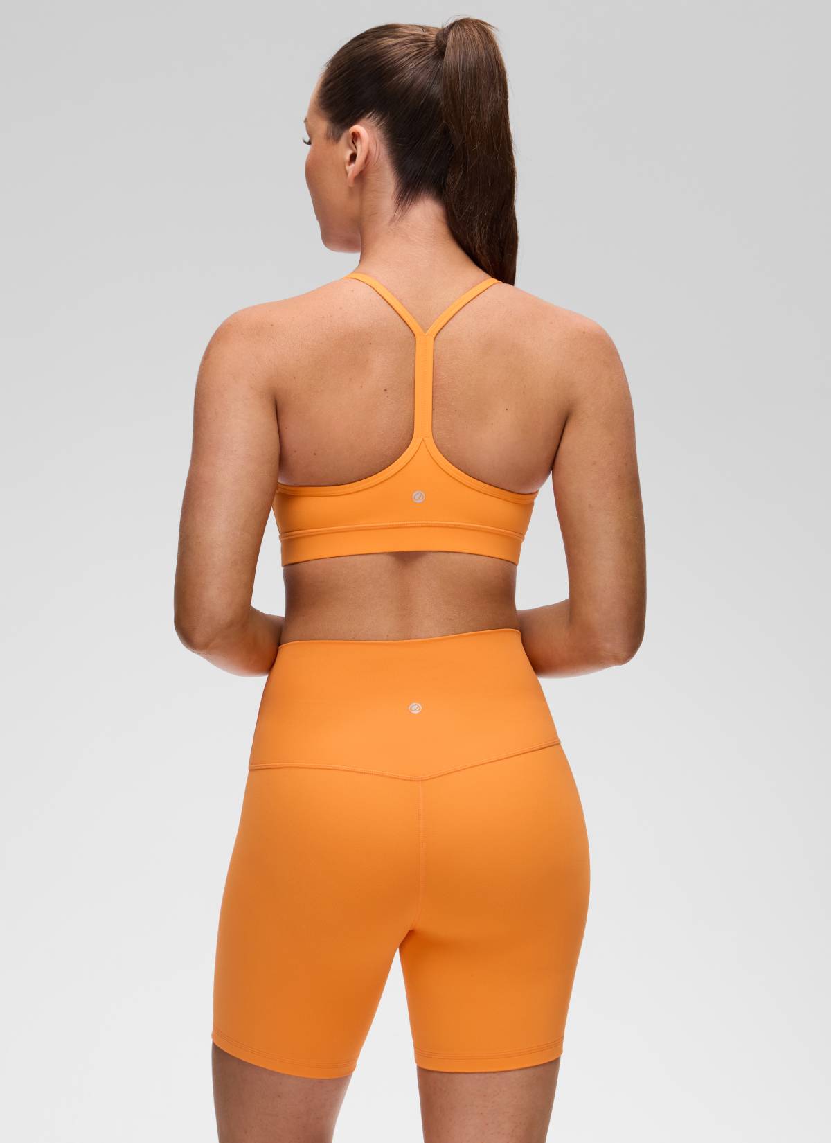 CRZ YOGA Butterluxe Sujetador Deportivo con Espalda en Y para Mujer Naranja Tigre