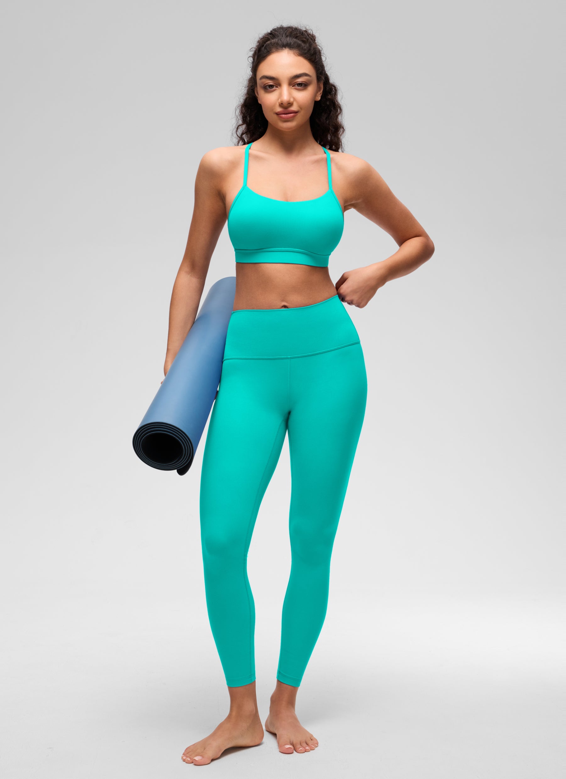 CRZ YOGA Butterluxe Sujetador Deportivo con Espalda en Y para Mujer Trópicos Teal