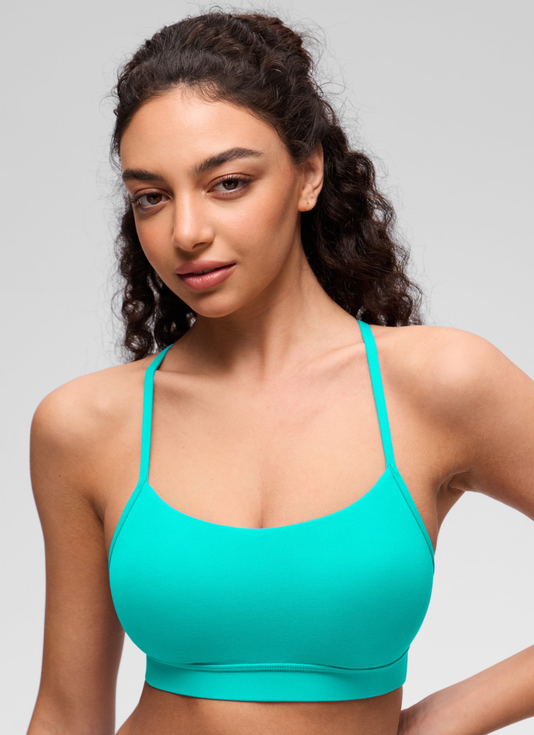 CRZ YOGA Butterluxe Sujetador Deportivo con Espalda en Y para Mujer Trópicos Teal