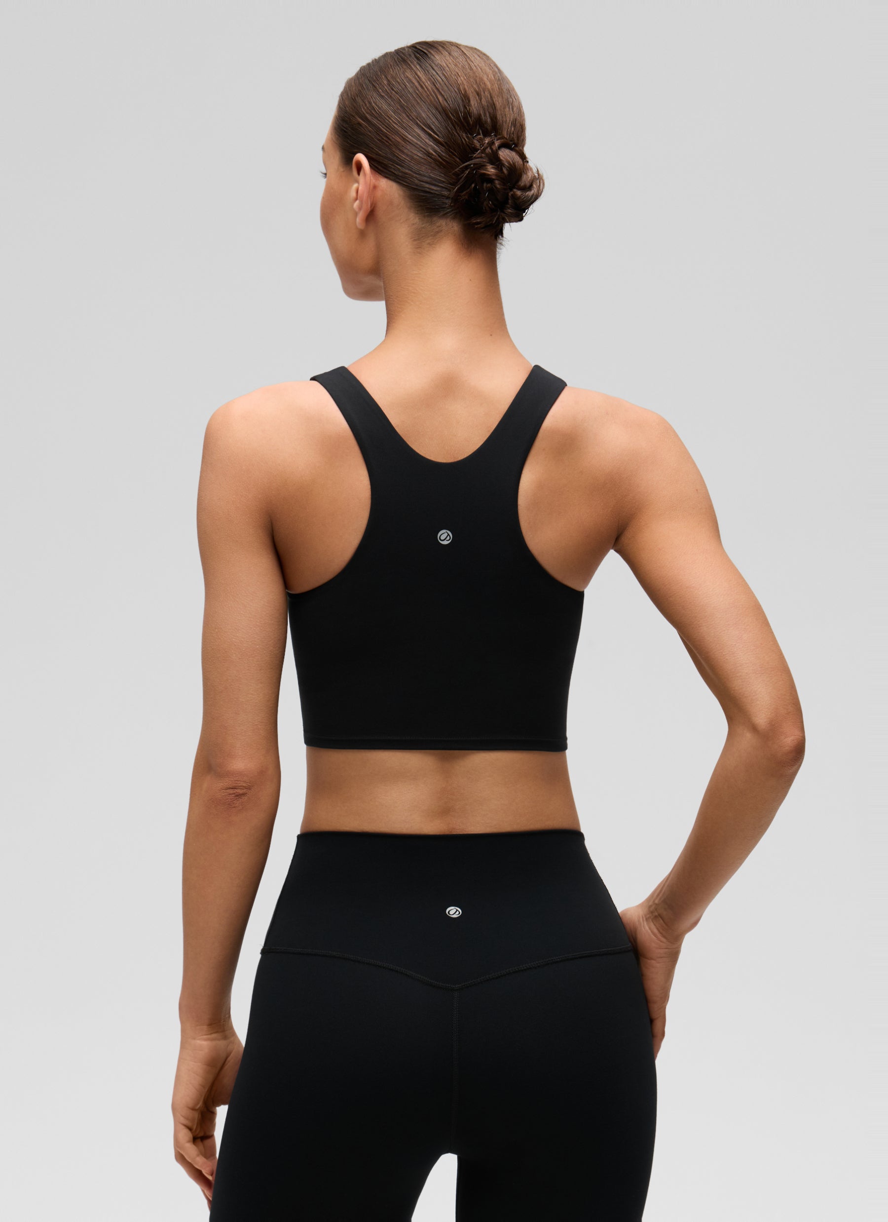 CRZ YOGA Butterluxe Camiseta sin Mangas con Espalda Cruzada para Mujer Negro
