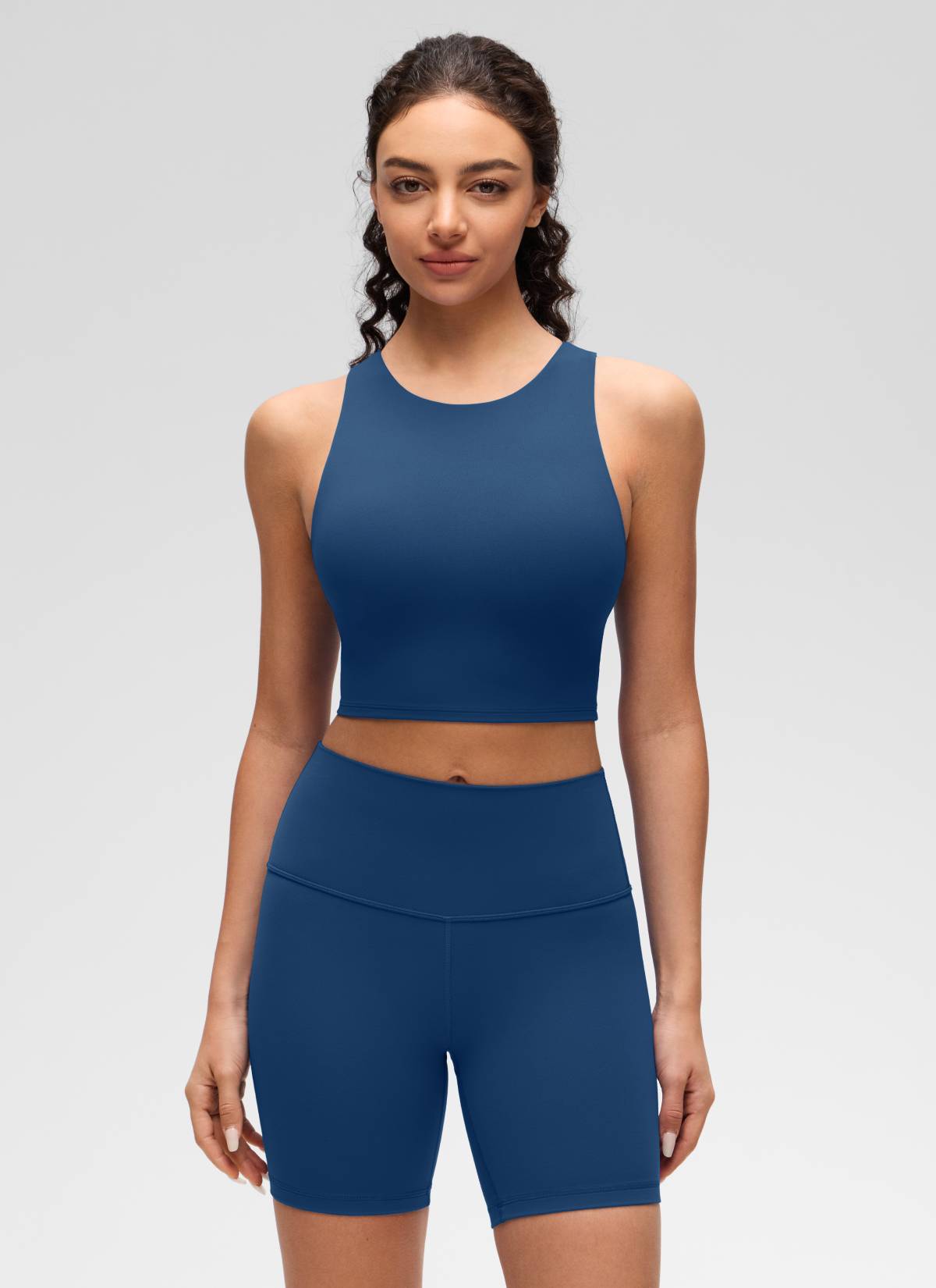 CRZ YOGA Butterluxe Camiseta sin Mangas con Espalda Cruzada para Mujer MARFIL FRANCÉS
