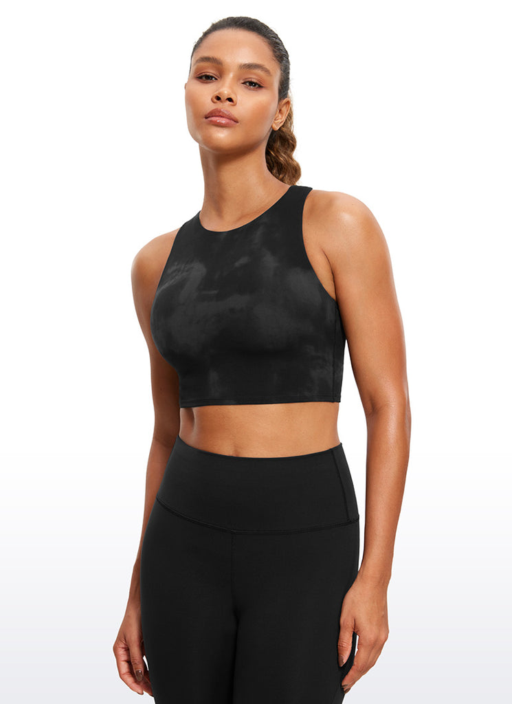 CRZ YOGA Butterluxe Camiseta sin Mangas con Espalda Cruzada para Mujer True Navy