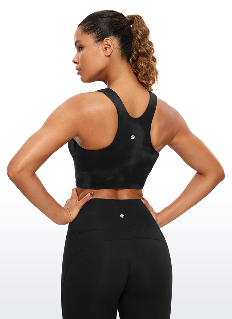 CRZ YOGA Butterluxe Camiseta sin Mangas con Espalda Cruzada para Mujer True Navy