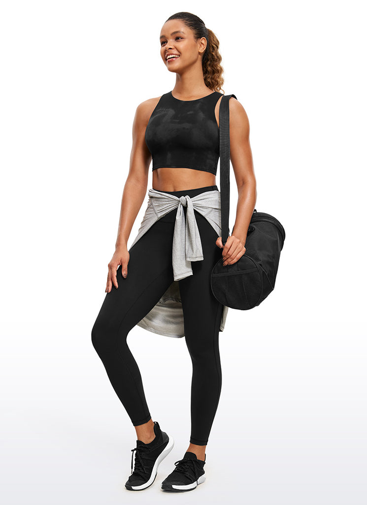 CRZ YOGA Butterluxe Camiseta sin Mangas con Espalda Cruzada para Mujer True Navy