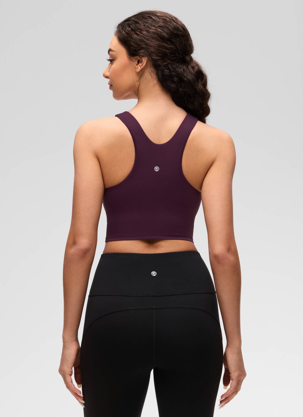 CRZ YOGA Butterluxe Camiseta sin Mangas con Espalda Cruzada para Mujer Deep Purple @model_info:Anano