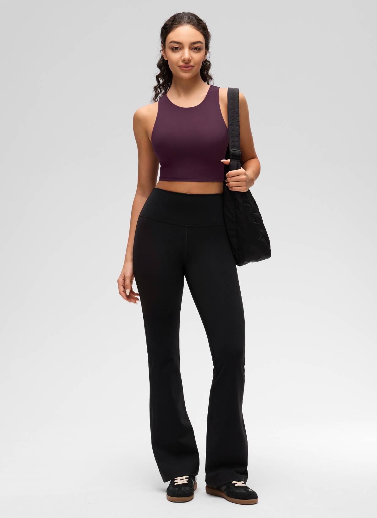 CRZ YOGA Butterluxe Camiseta sin Mangas con Espalda Cruzada para Mujer Deep Purple