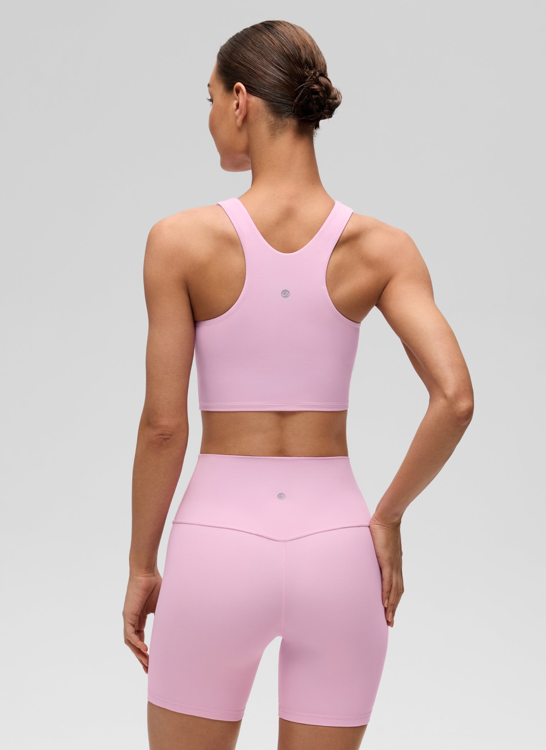 CRZ YOGA Butterluxe Camiseta sin Mangas con Espalda Cruzada para Mujer Vita Rosa