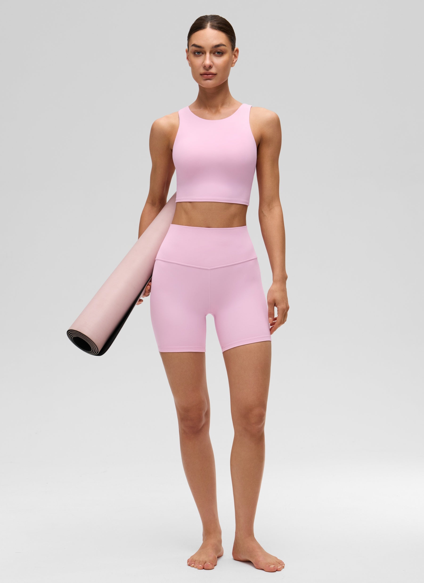 CRZ YOGA Butterluxe Camiseta sin Mangas con Espalda Cruzada para Mujer Vita Rosa