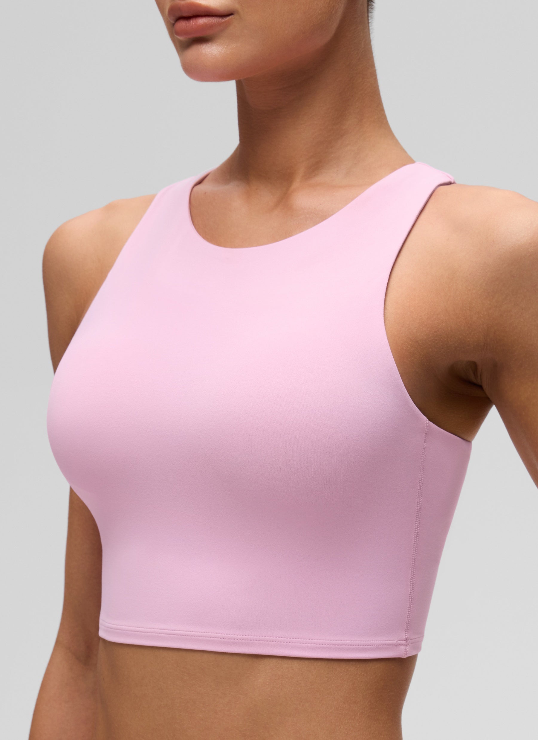 CRZ YOGA Butterluxe Camiseta sin Mangas con Espalda Cruzada para Mujer Vita Rosa