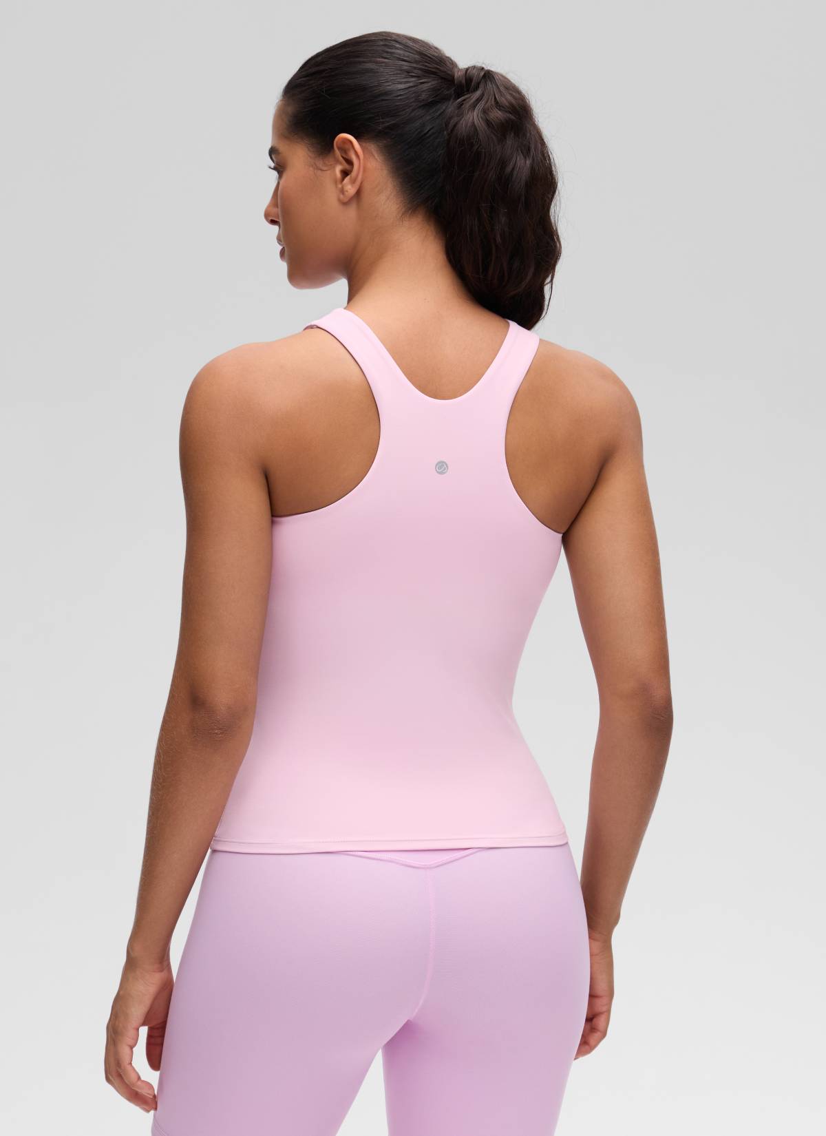CRZ YOGA Butterluxe Camiseta con Espalda Cruzada y Estampado para Mujer Peonía Rosa