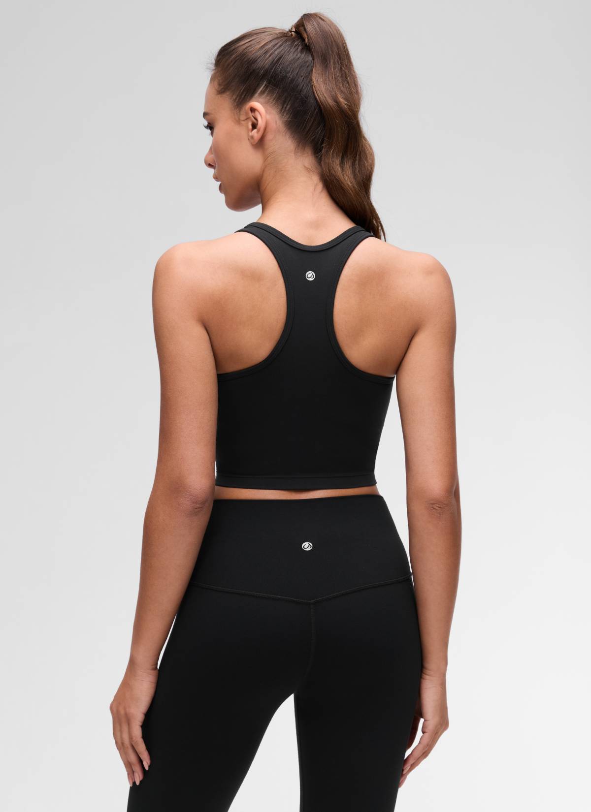 CRZ YOGA Sujetador con Escote Redondo y Espalda en Y para Mujer Negro