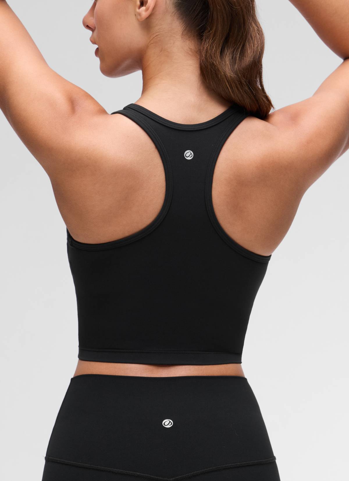 CRZ YOGA Sujetador con Escote Redondo y Espalda en Y para Mujer Negro