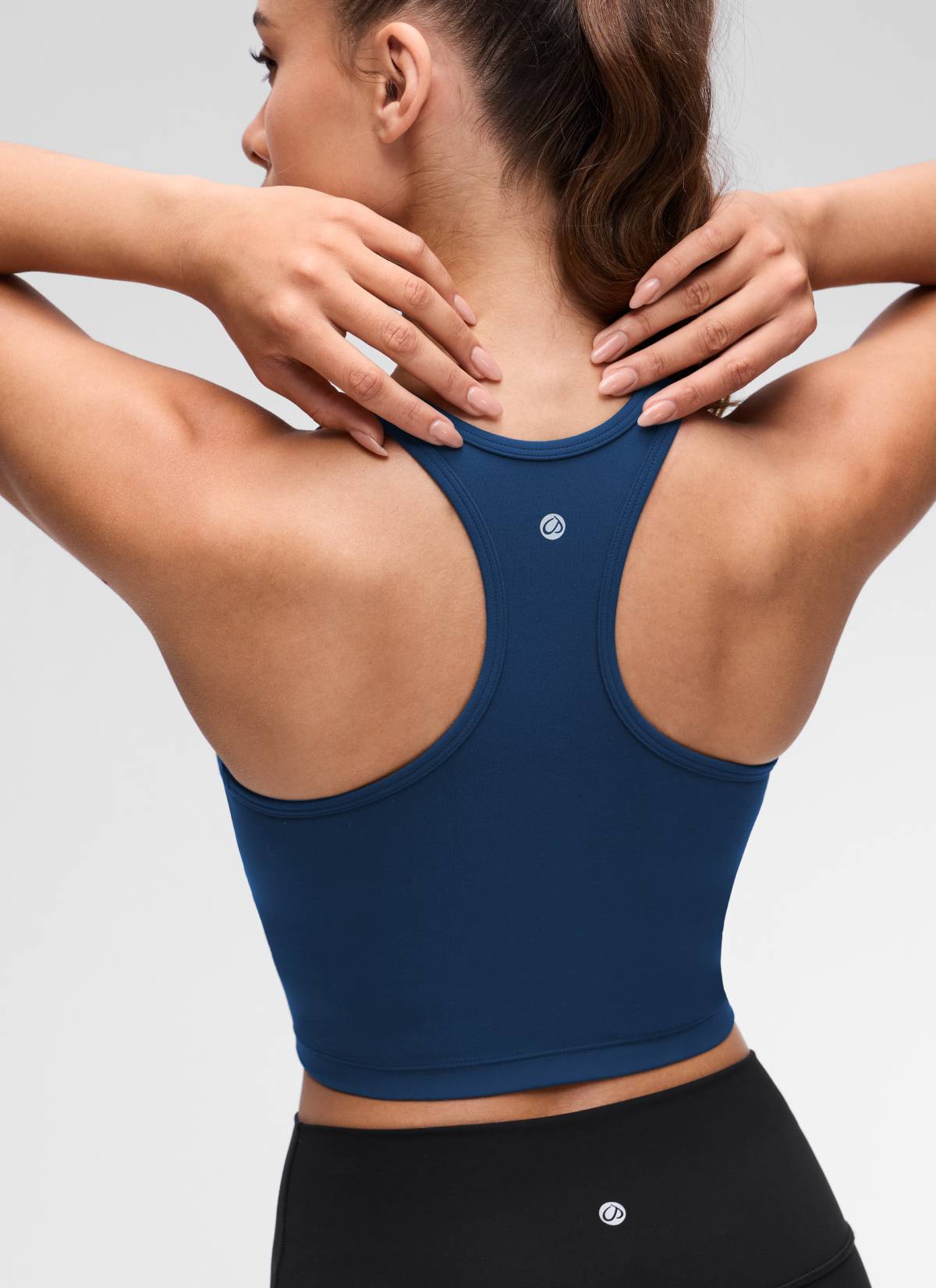 CRZ YOGA Sujetador con Escote Redondo y Espalda en Y para Mujer MARFIL FRANCÉS