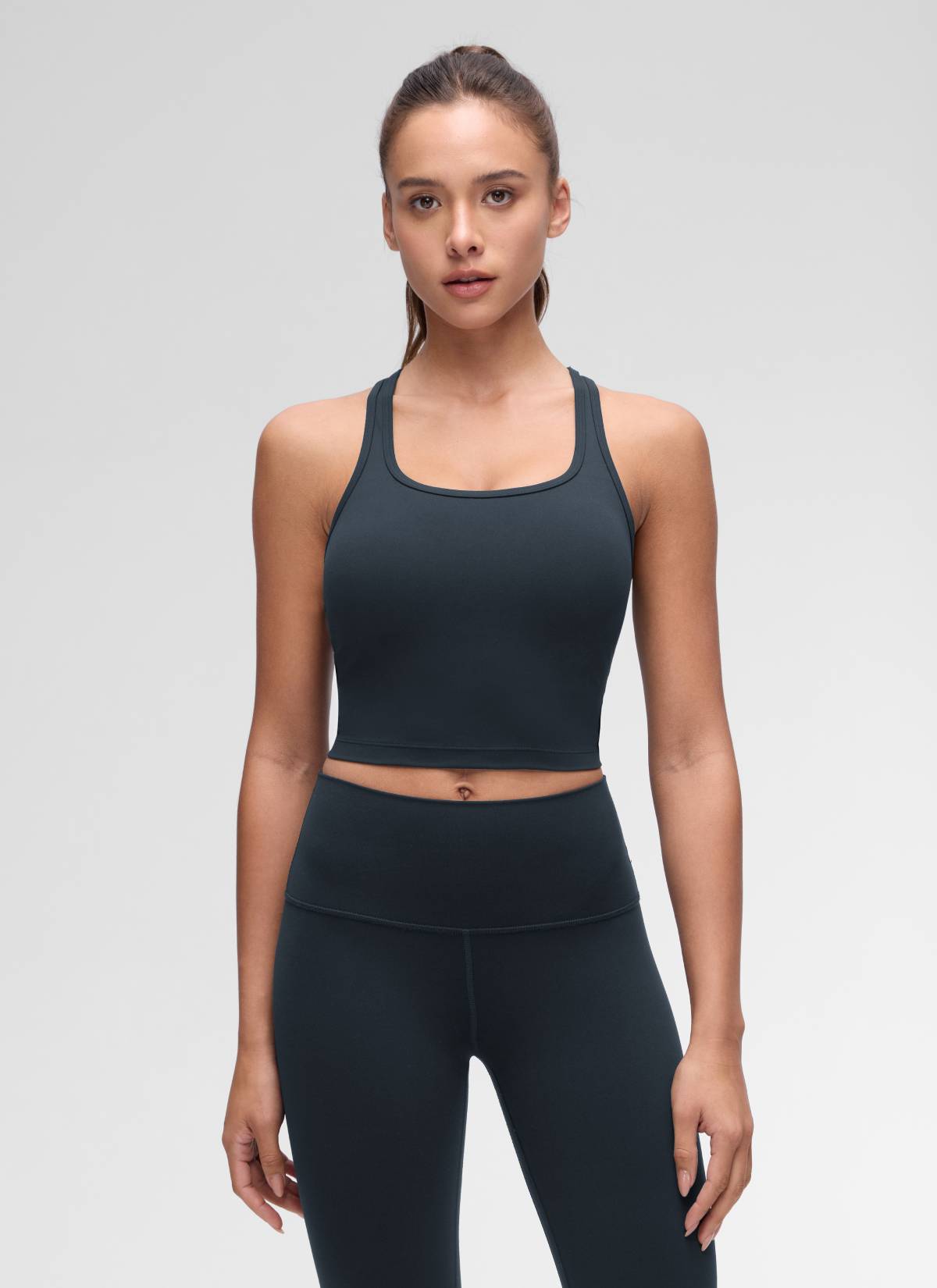 CRZ YOGA Sujetador con Escote Redondo y Espalda en Y para Mujer True Navy